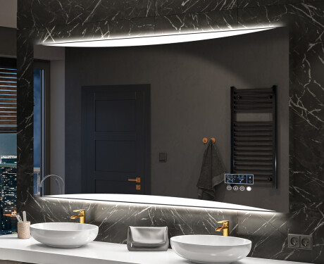 Moderne badkamer spiegel met led-verlichting L78 #10