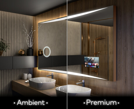 Moderne badkamer spiegel met led-verlichting L78 #1