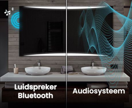 Moderne badkamer spiegel met led-verlichting L78 #5