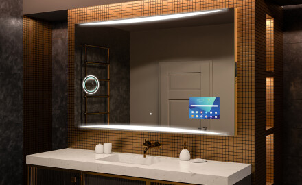 Moderne badkamer spiegel met led-verlichting L78