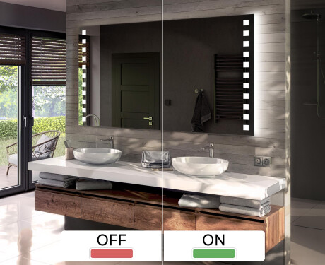 Led spiegel op batterijen L03 #3