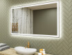 Moderne badkamer spiegel met led-verlichting 120x70cm met koel LED-licht 7000K, warm licht 3000K of neutraal licht 4500K