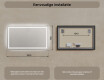 Moderne badkamer spiegel met led-verlichting 120x70cm met koel LED-licht 7000K, warm licht 3000K of neutraal licht 4500K #7