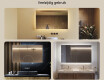 Moderne badkamer spiegel met led-verlichting 120x70cm met koel LED-licht 7000K, warm licht 3000K of neutraal licht 4500K #2