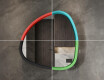 Onregelmatige LED-spiegel met hoogglans gelakte MDF-lijst L308 #6