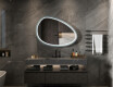 Asymmetrische LED-spiegel met gelakte MDF-lijst L310 #2