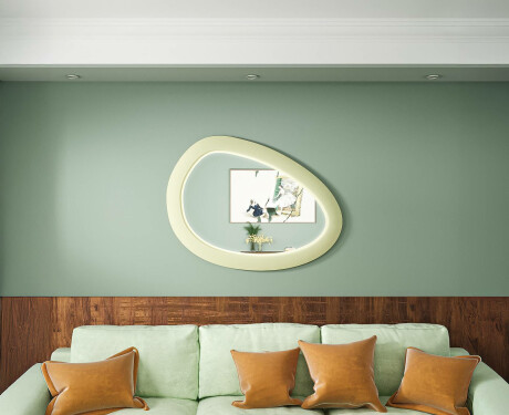 Asymmetrische LED-spiegel met MDF-frame L310 #2