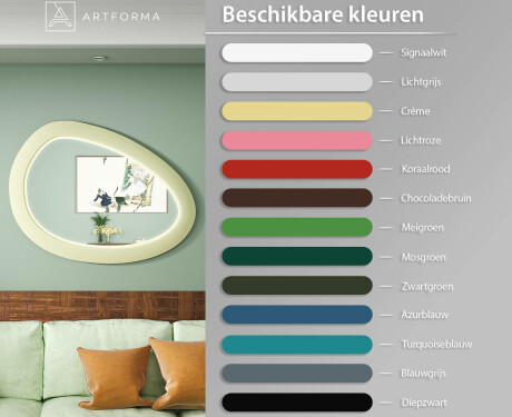 Asymmetrische LED-spiegel met MDF-frame L310 #3