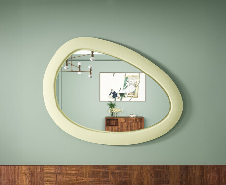 Asymmetrische LED-spiegel met MDF-frame L310 #7