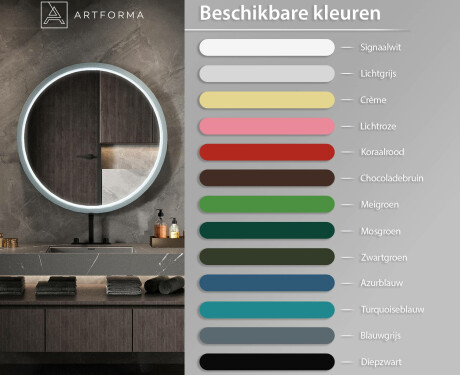 Rond LED-spiegel in een gelakte MDF-lijst L306 #3