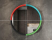Rond LED-spiegel in een gelakte MDF-lijst L306 #7