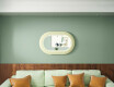 Moderne LED-spiegel met stadionvorm en MDF-frame L307 #2