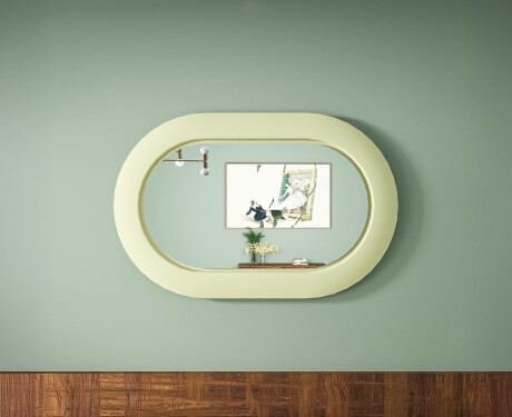 Moderne LED-spiegel met stadionvorm en MDF-frame L307 #4