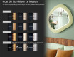 Designer LED-spiegel met MDF in geometrische vorm L309 #5