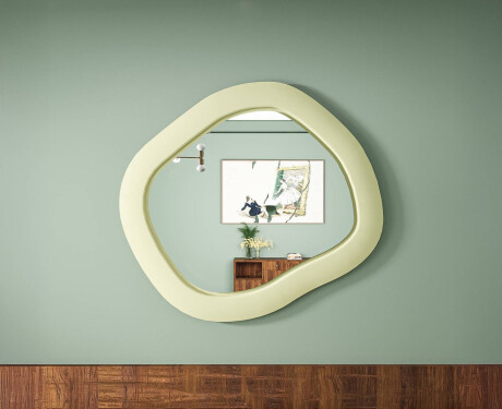 Designer LED-spiegel met MDF in geometrische vorm L309 #7