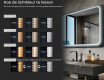 Afgeronde LED-spiegel met gelakte MDF-lijst L305 #5