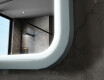 Afgeronde LED-spiegel met gelakte MDF-lijst L305 #6