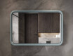 Afgeronde LED-spiegel met gelakte MDF-lijst L305 #8