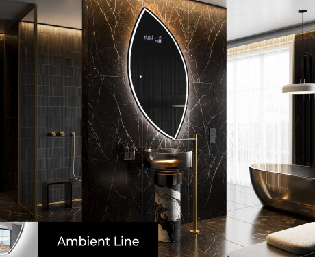 LED Badkamerspiegel in Onregelmatige Vorm L223