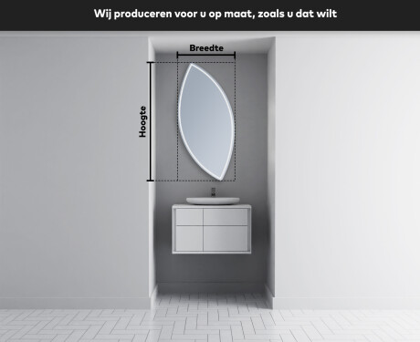 LED Badkamerspiegel in Onregelmatige Vorm L223 #3