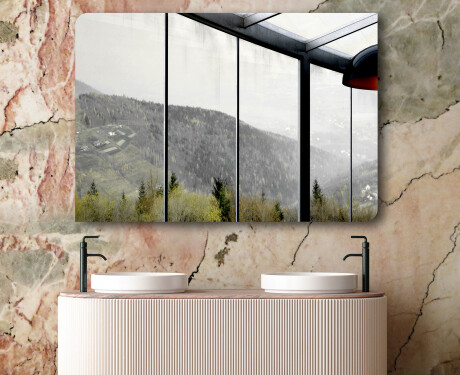 Afgerond wandspiegel L201 #6