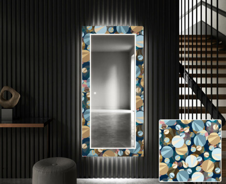 Decoratieve spiegel met led-verlichting voor in de gang - Ball