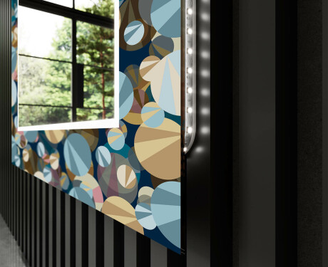 Decoratieve spiegel met led-verlichting voor in de gang - Ball #11