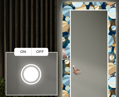 Decoratieve spiegel met led-verlichting voor in de gang - Ball #4