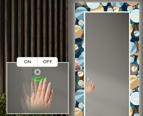 Decoratieve spiegel met led-verlichting voor in de gang - Ball #5