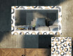 Decoratieve spiegel met led-verlichting voor in de woonkamer - Donuts
