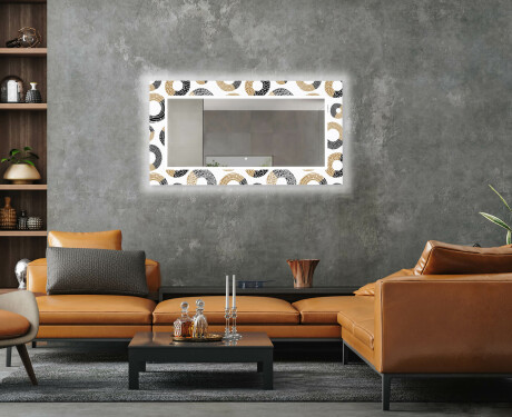 Decoratieve spiegel met led-verlichting voor in de woonkamer - Donuts #5