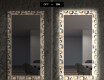 Decoratieve spiegel met led-verlichting voor in de woonkamer - Donuts #7
