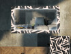 Decoratieve spiegel met led-verlichting voor in de woonkamer - Lines #1