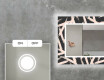 Decoratieve spiegel met led-verlichting voor in de woonkamer - Lines #4