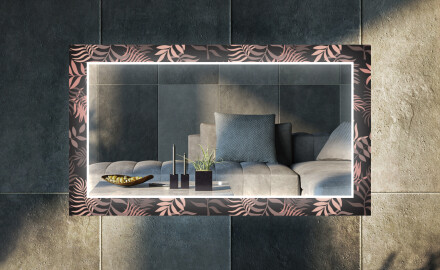 Decoratieve spiegel met led-verlichting voor in de woonkamer - Jungle