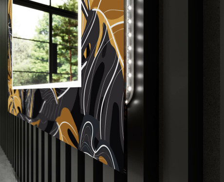 Decoratieve spiegel met led-verlichting voor in de gang - Autumn Jungle #11