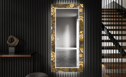 Decoratieve spiegel met led-verlichting voor in de gang - Ancient Pattern