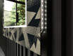 Decoratieve spiegel met led-verlichting voor in de woonkamer - Dotted Triangles #11