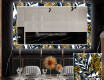 Decoratieve spiegel met led-verlichting voor in de eetkamer - Colorful Leaves