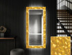 Decoratieve spiegel met led-verlichting voor in de gang - Gold Triangles