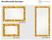 Decoratieve spiegel met led-verlichting voor in de gang - Gold Triangles #6