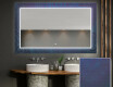 Verlichte Decoratieve Spiegel Voor De Badkamer - Blue Drawing
