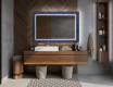Verlichte Decoratieve Spiegel Voor De Badkamer - Blue Drawing #12