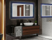 Verlichte Decoratieve Spiegel Voor De Badkamer - Blue Drawing #2