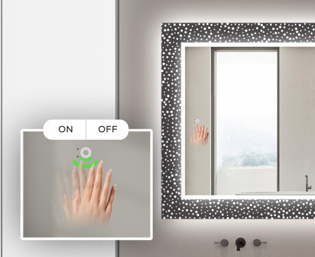 Verlichte Decoratieve Spiegel Voor De Badkamer - Dotts #5