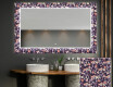 Verlichte Decoratieve Spiegel Voor De Badkamer - Elegant Flowers #1