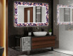 Verlichte Decoratieve Spiegel Voor De Badkamer - Elegant Flowers #2