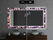 Verlichte Decoratieve Spiegel Voor De Badkamer - Elegant Flowers #7
