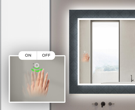 Verlichte Decoratieve Spiegel Voor De Badkamer - Elegant #5