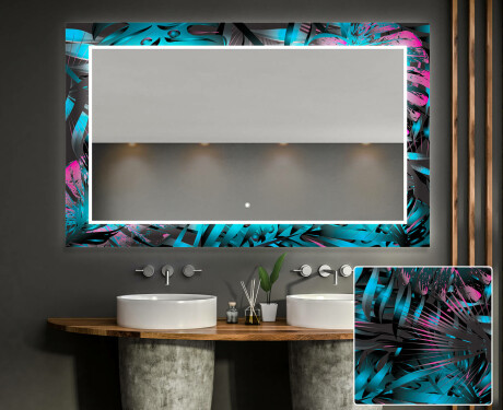Verlichte Decoratieve Spiegel Voor De Badkamer - Fluo Tropic